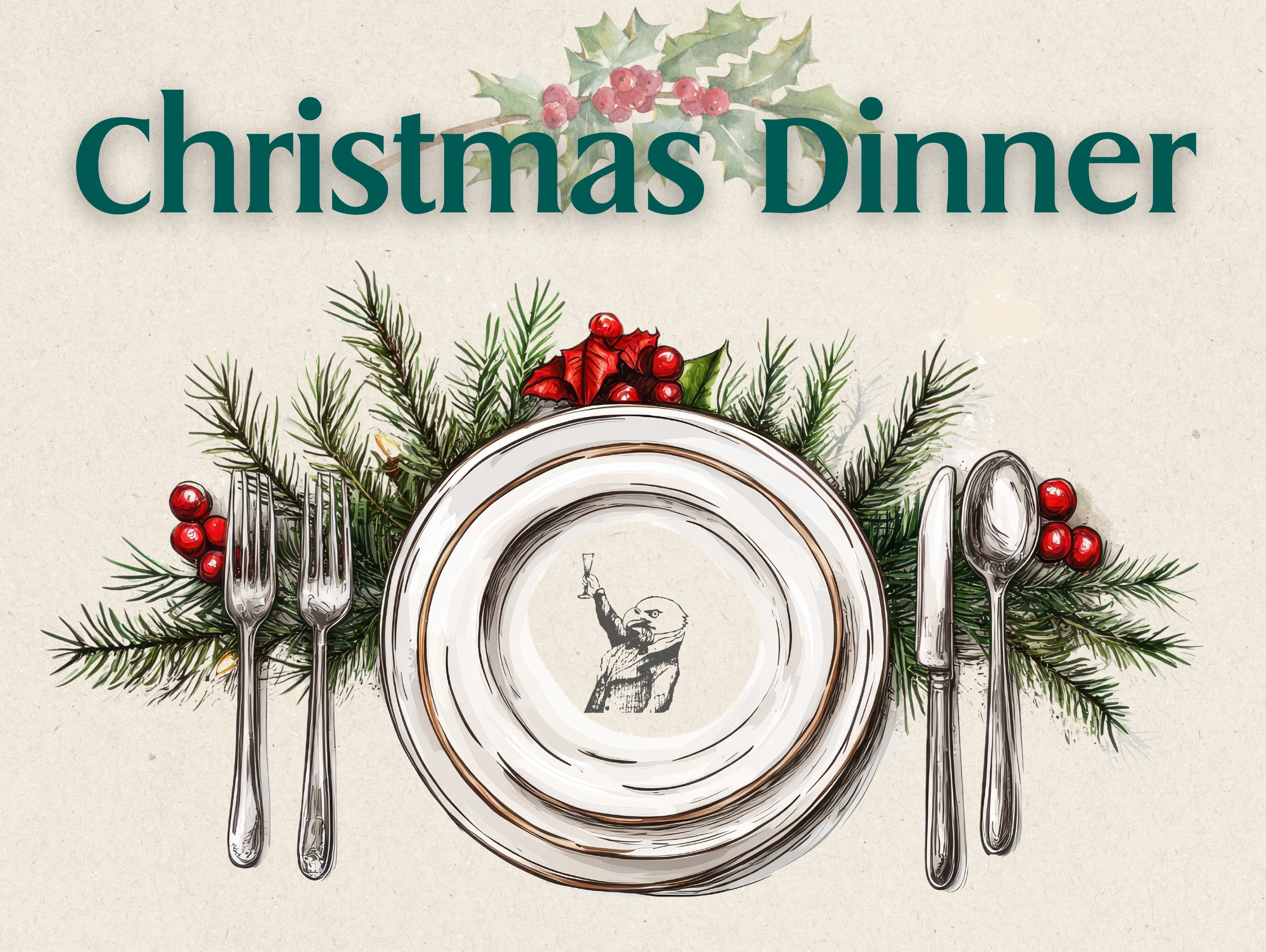 Christmas Dinner Graphic at Eagle Landing Tavern